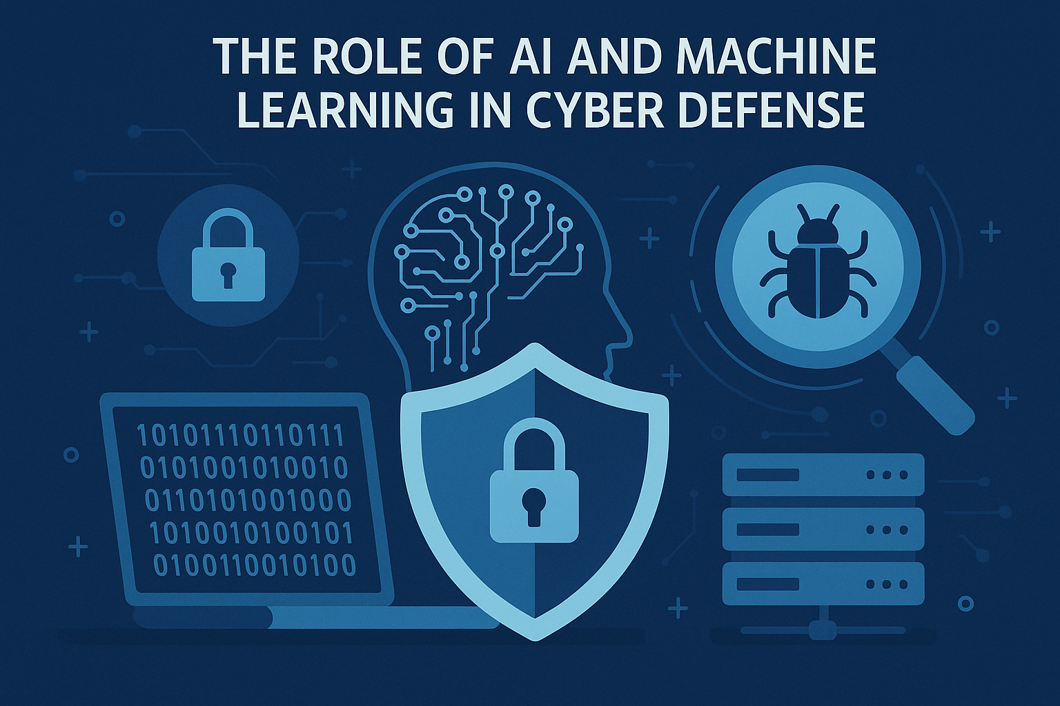 Artificial Intelligence concept for cybersecurity defense